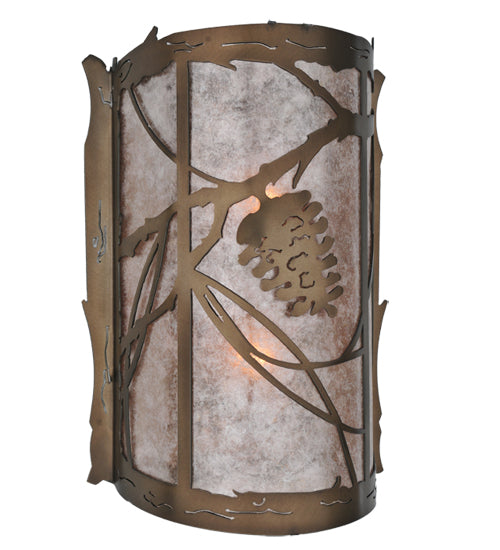 10"W Whispering Pines Wall Sconce