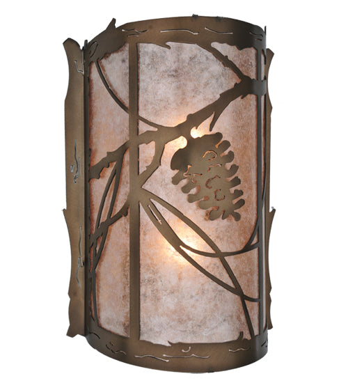 10"W Whispering Pines Wall Sconce