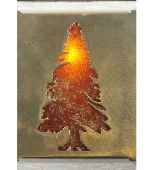 7" Wide Tall Pines Wall Sconce