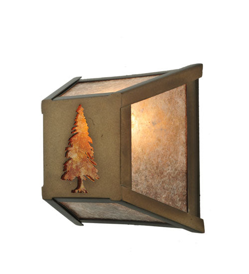 7" Wide Tall Pines Wall Sconce