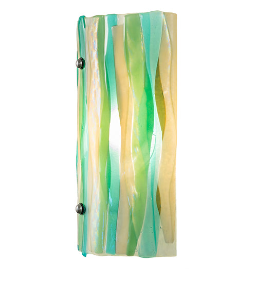 9"W La Spiaggia Fused Glass Wall Sconce