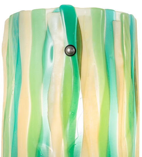 9"W La Spiaggia Fused Glass Wall Sconce