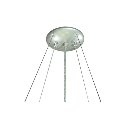 30"W Metro Fusion La Spiaggia Glass Inverted Pendant