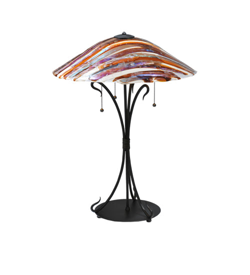 28"H Marina Fused Glass Table Lamp