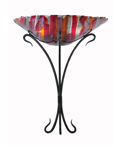 18"W Lava Fused Glass Wall Sconce