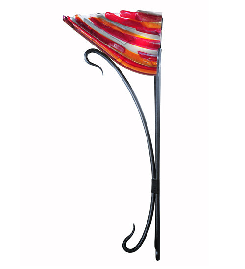 18"W Lava Fused Glass Wall Sconce