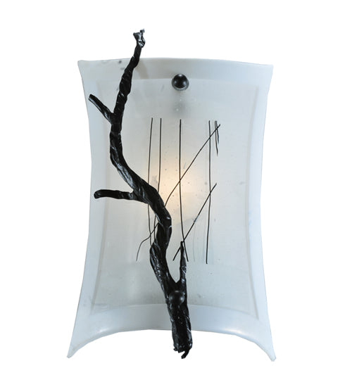 9"W Metro Fusion Twigs Glass Wall Sconce