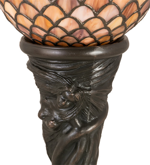 14" High Tiffany Fishscale Mini Lamp