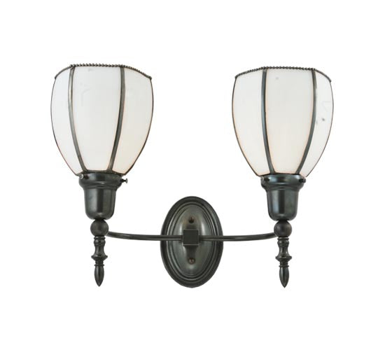 18"W Borough Hall 2 Lt Wall Sconce