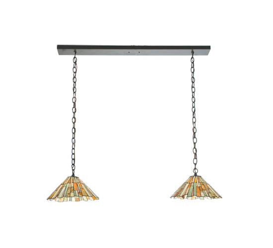 45"L Delta Jadestone 2 Lt Island Pendant