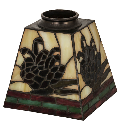 5" Square Pinecone Mission Shade