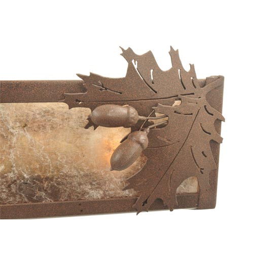 24"W Oak Leaf & Acorn Vanity Light