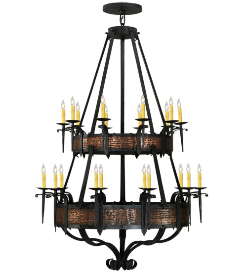 48"W Costello 20 Lt Two Tier Chandelier