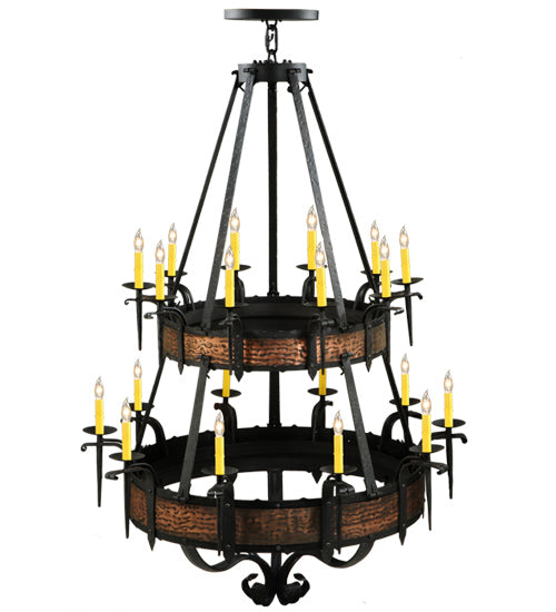 48"W Costello 20 Lt Two Tier Chandelier