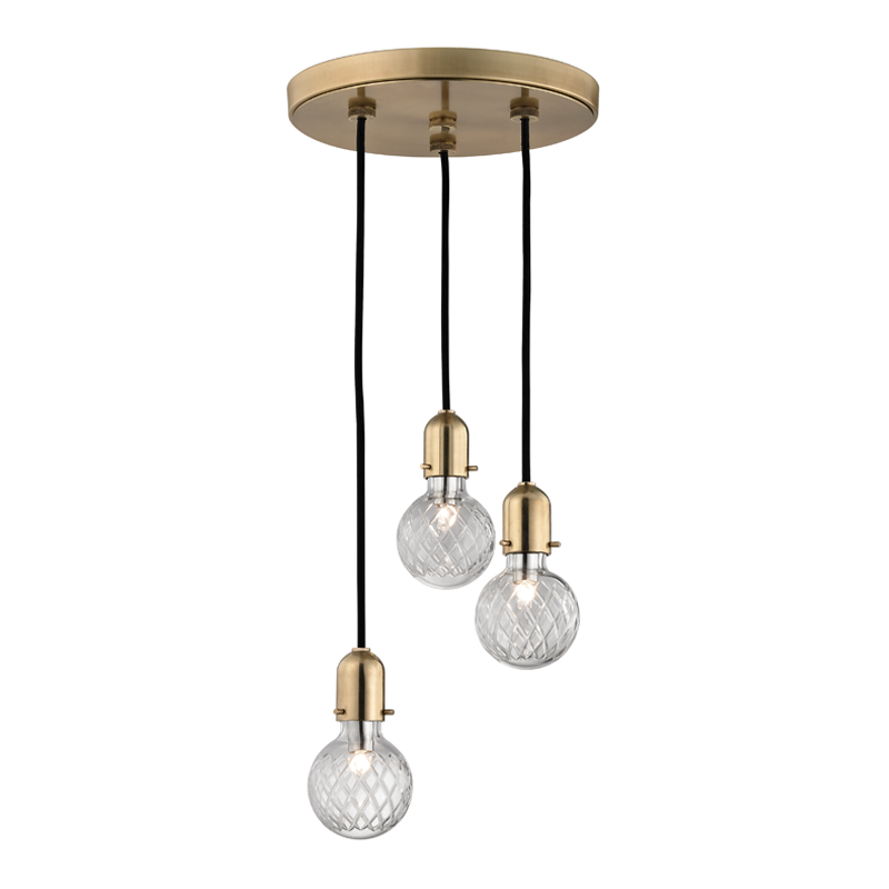 Marlow Pendant 10" - Aged Brass