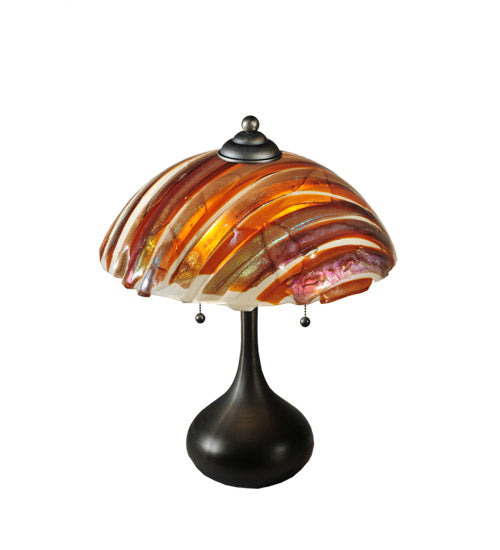 21"H Metro Fusion Marina Glass Table Lamp