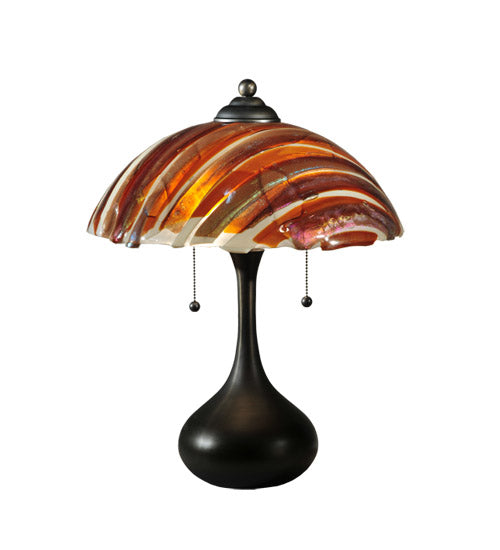 21"H Metro Fusion Marina Glass Table Lamp