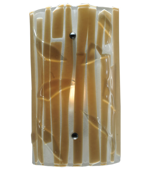 9"W Metro Fusion Bambu Glass Wall Sconce