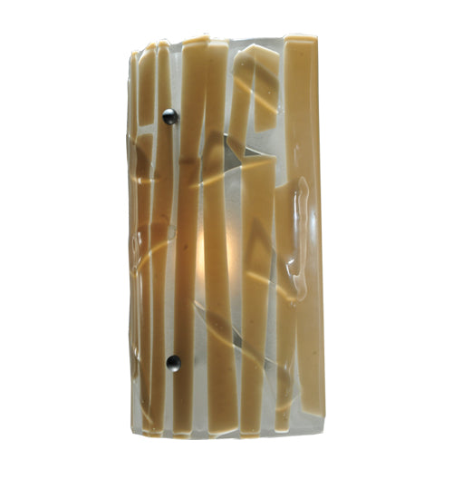 9"W Metro Fusion Bambu Glass Wall Sconce