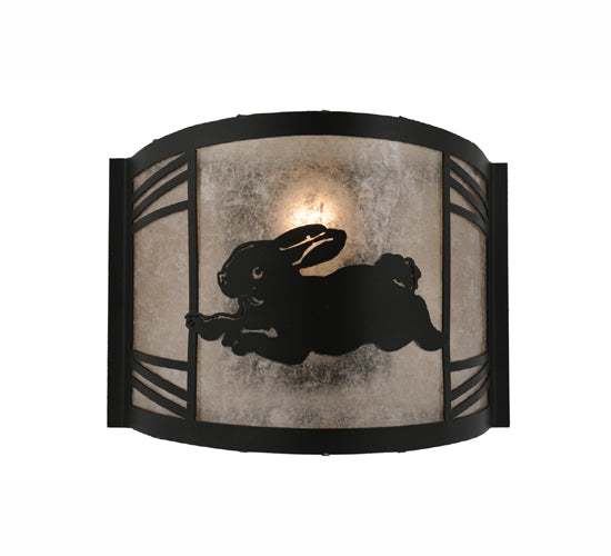 12"W Rabbit On The Loose Left Wall Sconce