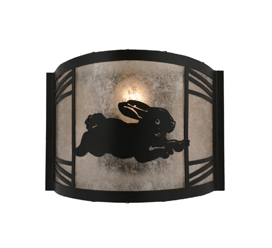 12"W Rabbit On The Loose Right Wall Sconce