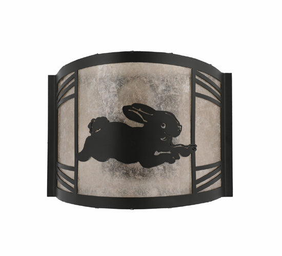 12"W Rabbit On The Loose Right Wall Sconce