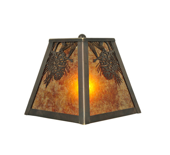 9" Wide Winter Pine Wall Sconce