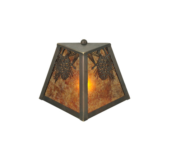 9" Wide Winter Pine Wall Sconce