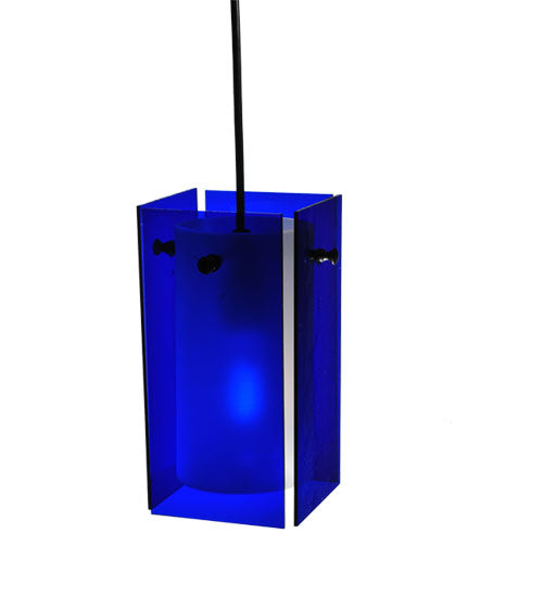 5"Sq Metro Blue Quadrato Mini Pendant