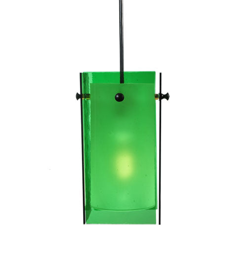 5"Sq Metro Green Quadrato Mini Pendant