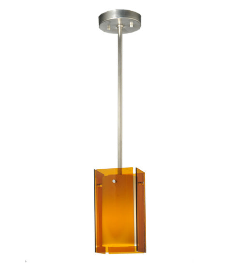 5"Sq Metro Amber Quadrato Mini Pendant