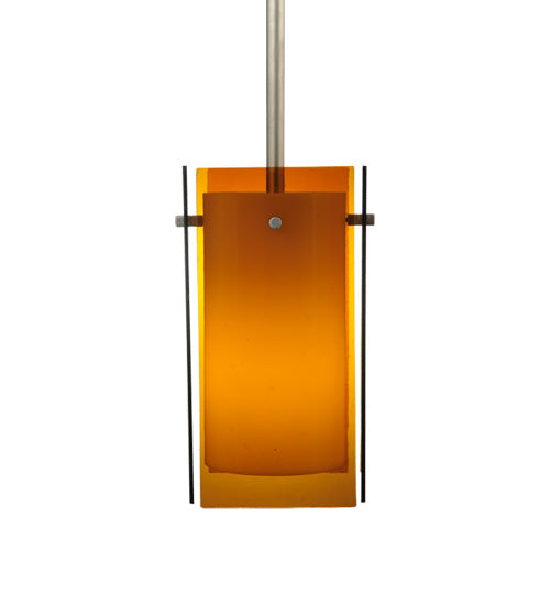 5"Sq Metro Amber Quadrato Mini Pendant