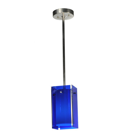 5"Sq Metro Blue Quadrato Mini Pendant