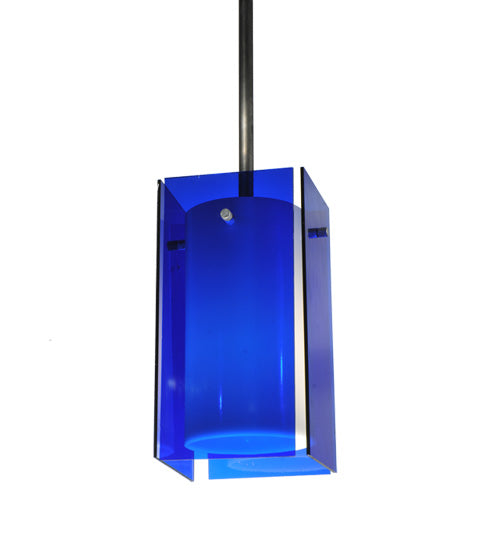 5"Sq Metro Blue Quadrato Mini Pendant