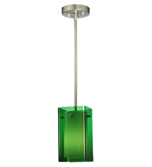 5"Sq Metro Green Quadrato Mini Pendant