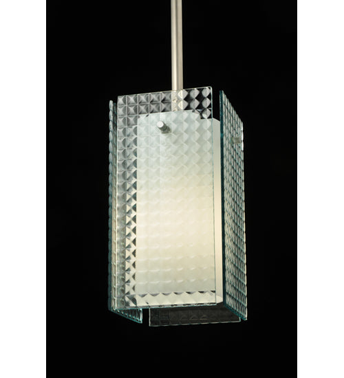 5"Sq Metro Window Pane Quadrato Mini Pendant