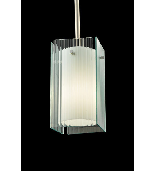 5"Sq Metro Fluted Quadrato Mini Pendant