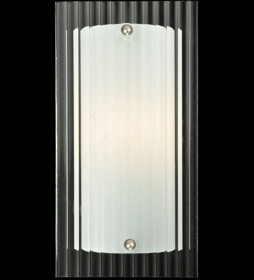 6"W Metro Fluted Quadrato Wall Sconce