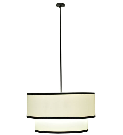 36"W Cilindro 2 Tier Textrene Pendant