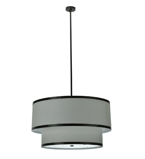 36"W Cilindro 2 Tier Textrene Pendant