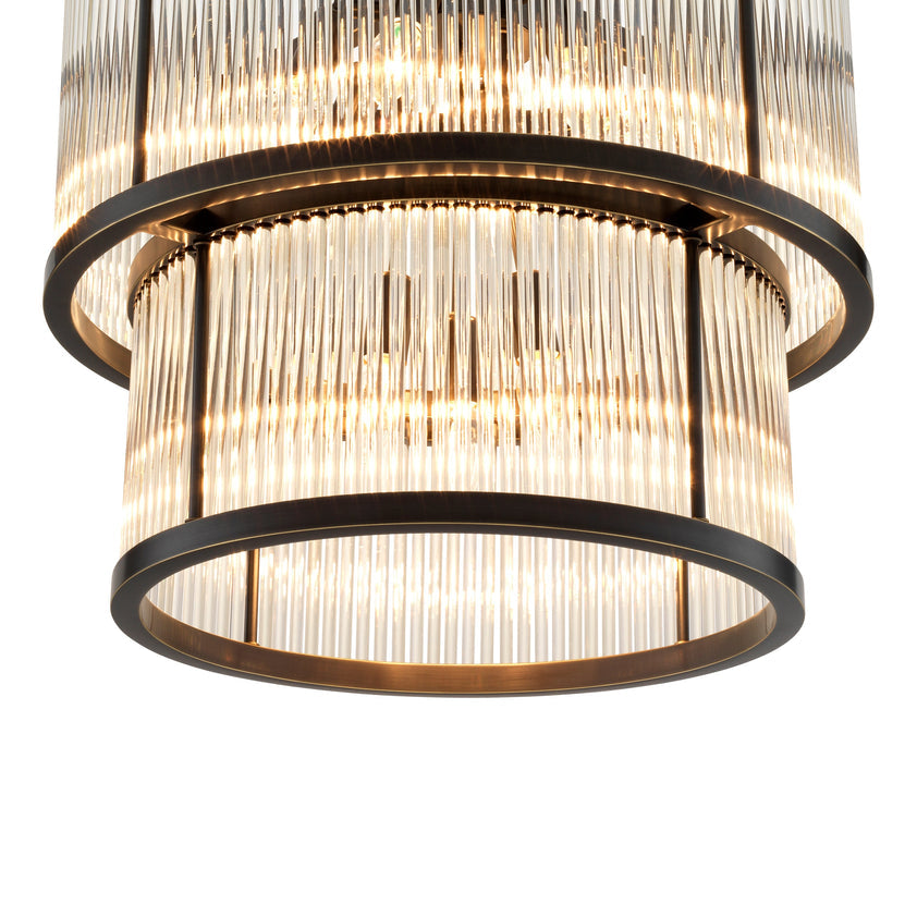 Chandelier Pasadena Bronze Highlight Finish