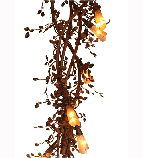 54"W Vinca Vine 30 Lt Chandelier