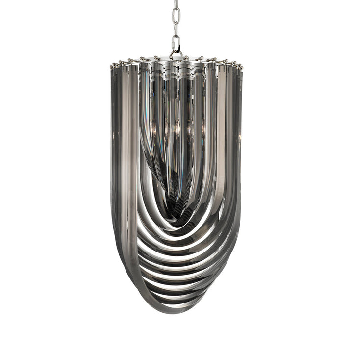 Chandelier Murano Smoke 14" Diameter X 25.5" H