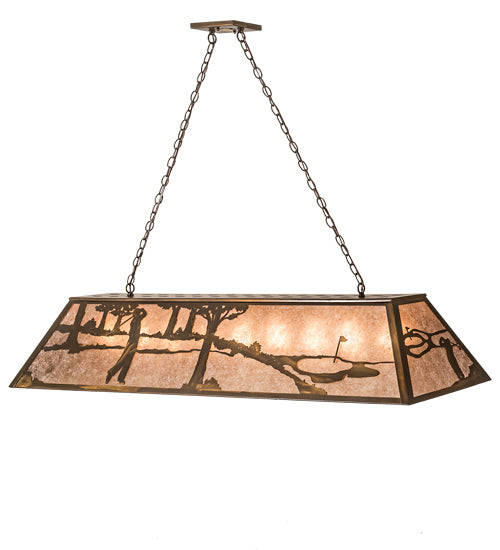 60" Long Golf Oblong Pendant