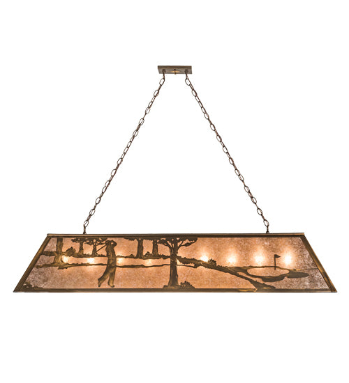 60" Long Golf Oblong Pendant