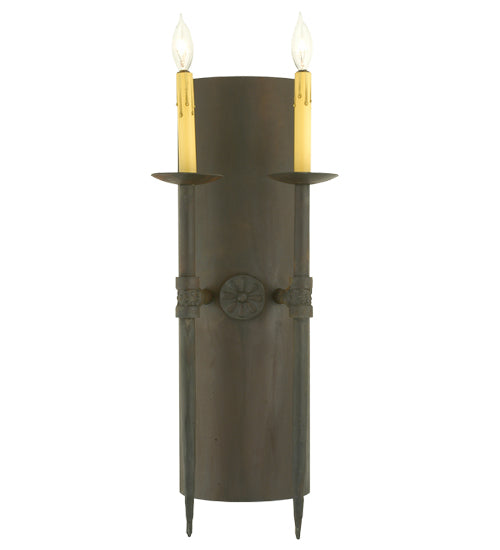 9.5"W Warwick 2 Lt Wall Sconce