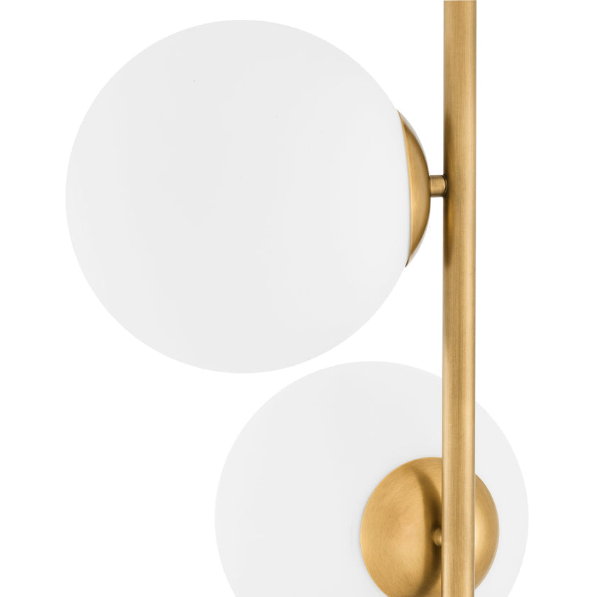 Floor Lamp Tempo Antique Brass Finish