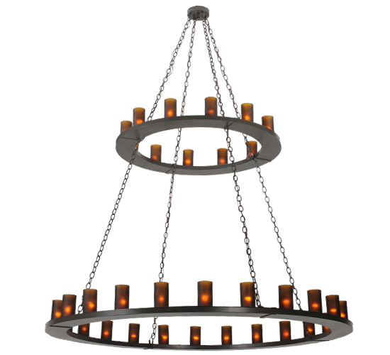 72"W Loxley 36 Lt Two Tier Chandelier