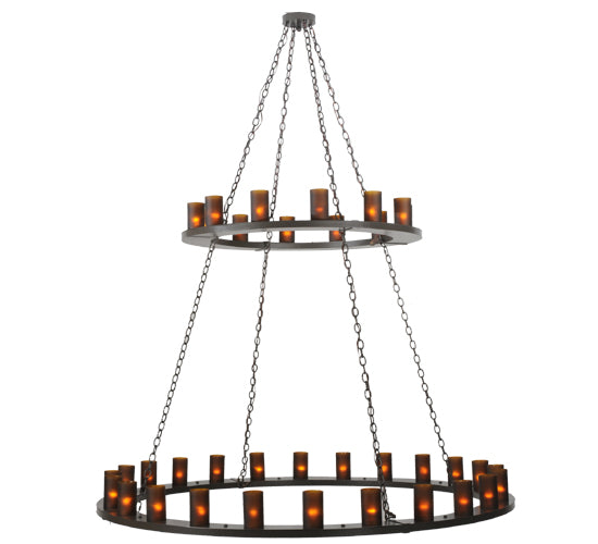 72"W Loxley 36 Lt Two Tier Chandelier