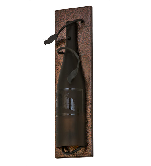 4.5"W Tuscan Vineyard Wine Bottle Wall Sconce